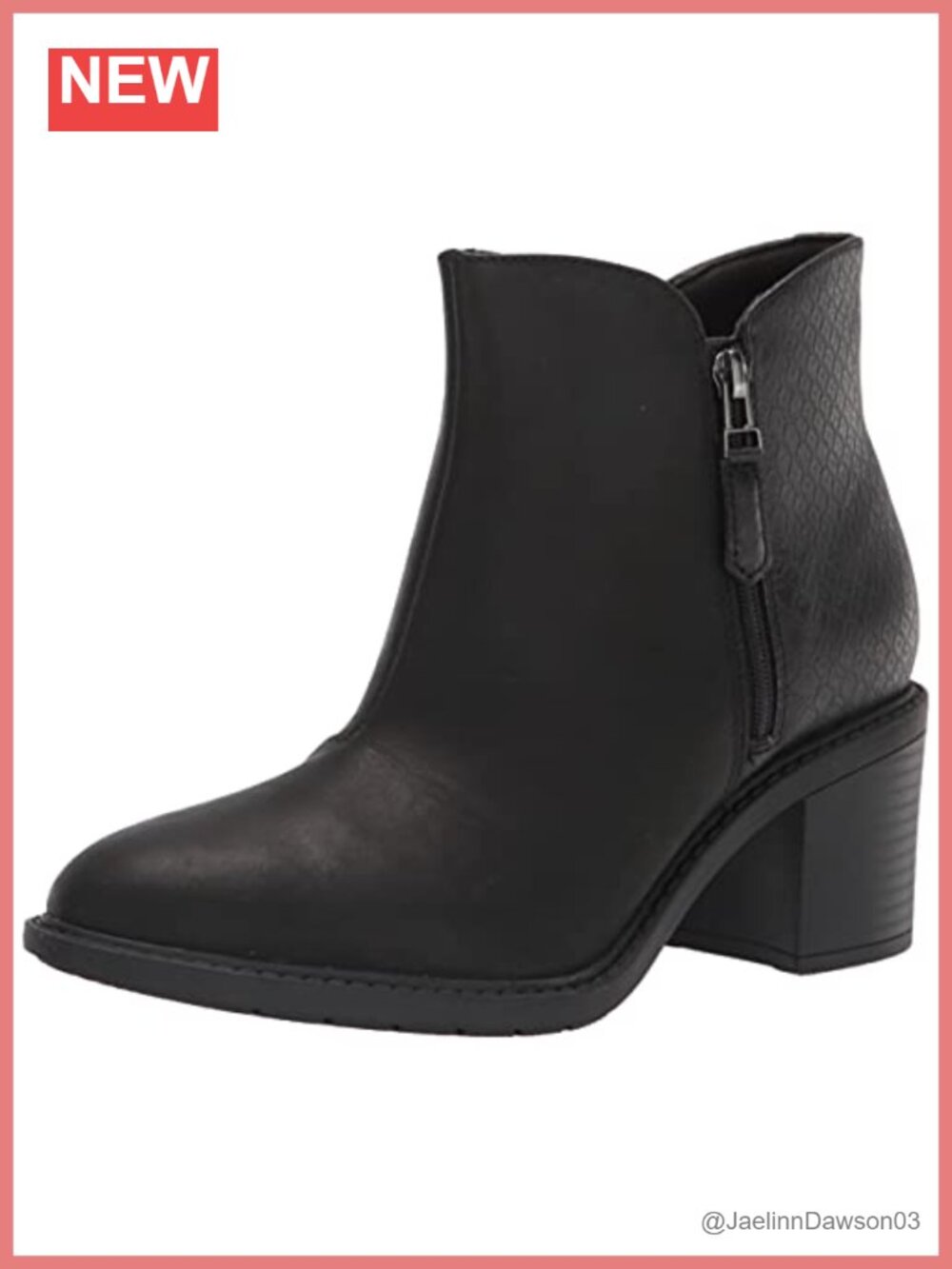Leather Ankle Boots with Block Heel & Fringe Tassel Womens 2.5 Heel
